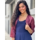Bolero cetim bordeaux